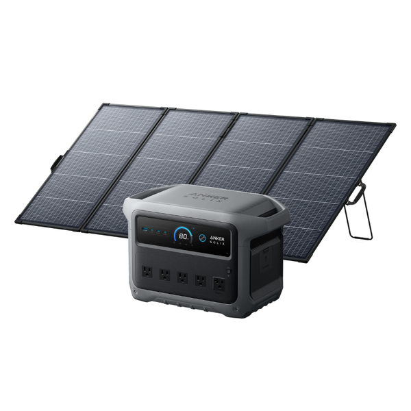 Anker SOLIX C1000 Gen 2 Portable Power Station + PS400 Bifacial Portab