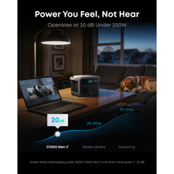 Anker SOLIX C1000 Gen 2 Portable Power Station with 200W Bifacial Solar Panel