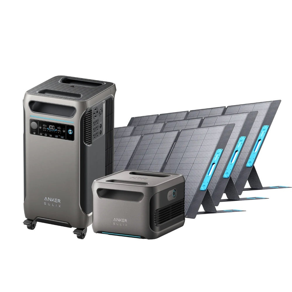 Anker SOLIX F3800 + Expansion Battery + 3 × 400W Solar Panel