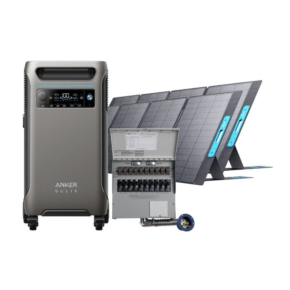 Anker SOLIX F3800 + Home Backup Kit + 2 × 400W Solar Panel