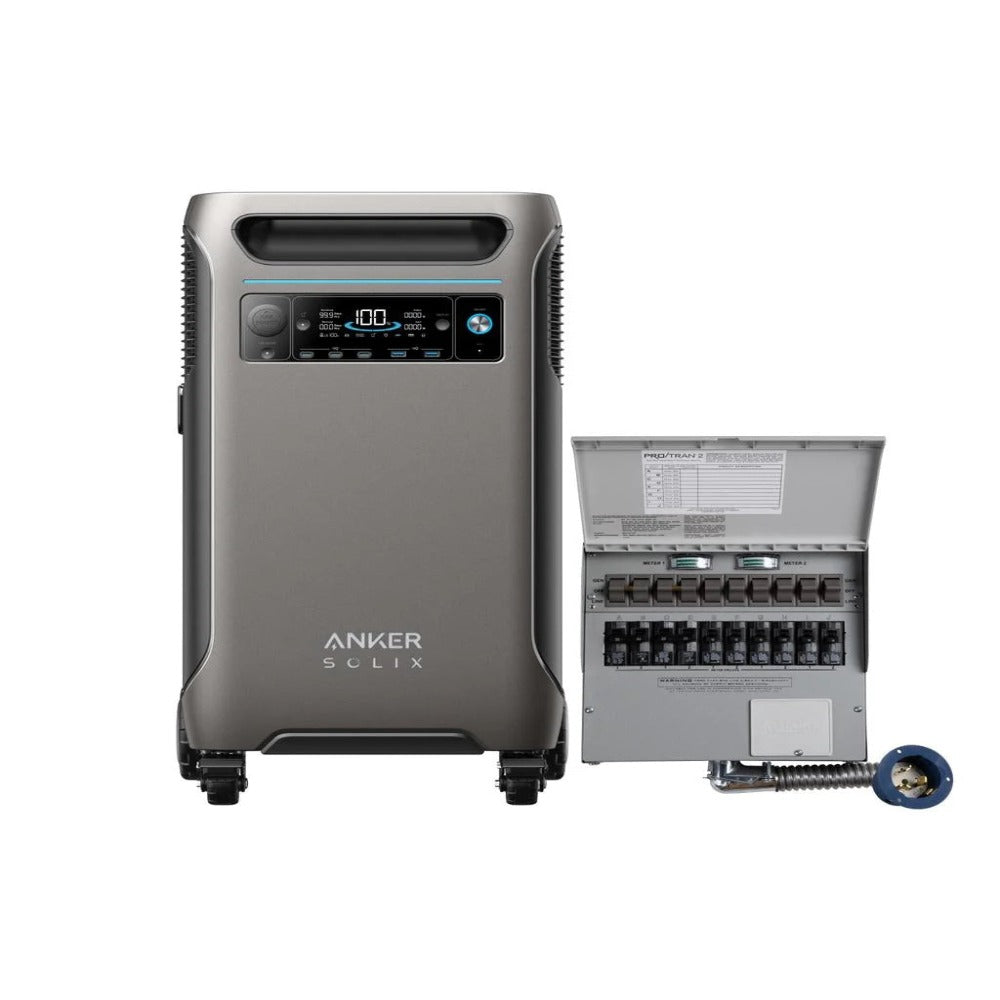 Anker SOLIX F3800 + Home Backup Kit  (Transfer Switch + Cable)