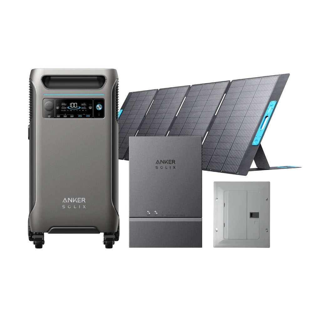 Anker SOLIX F3800 + Smart Home Power Kit + 400W Solar Panel + Subpanel