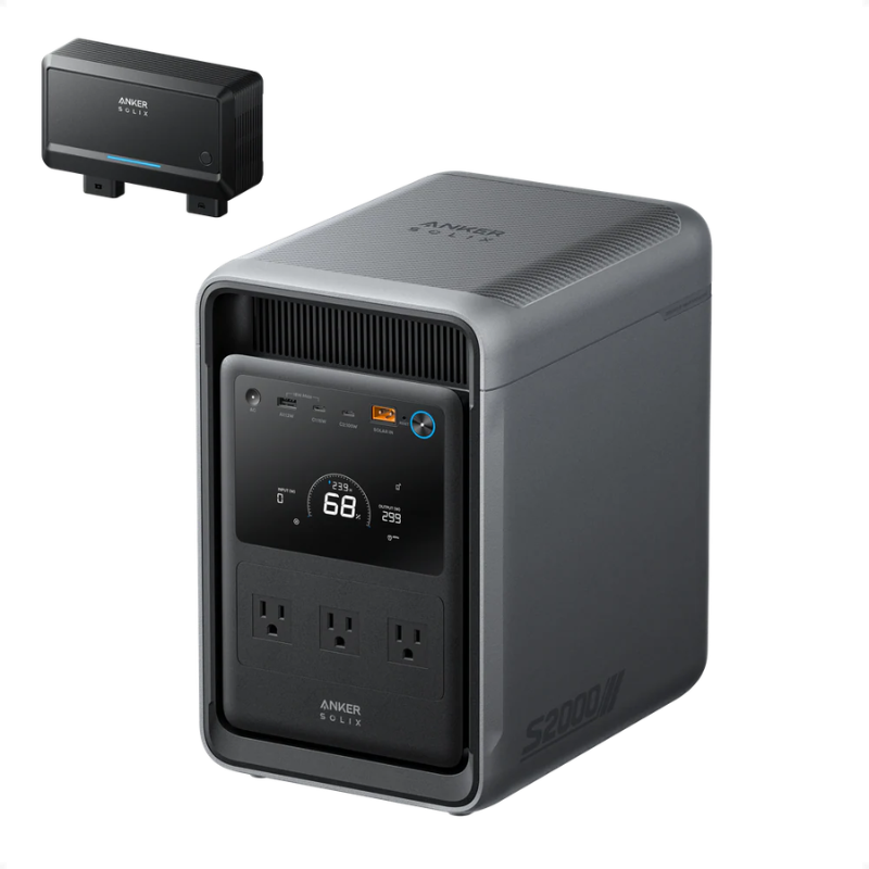 Anker SOLIX S2000 Portable Power Station + Alternator Charger