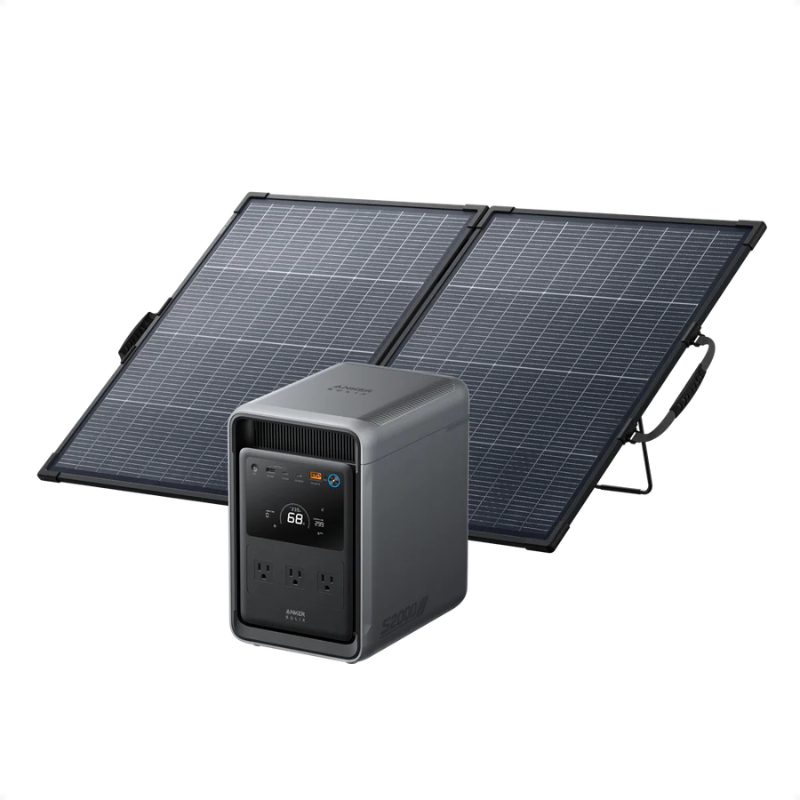 Anker SOLIX S2000 Portable Power Station + PS200 Bifacial Solar Panel