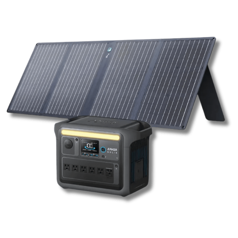 Anker Solix C1000X Portable Power Station With Solar Panel