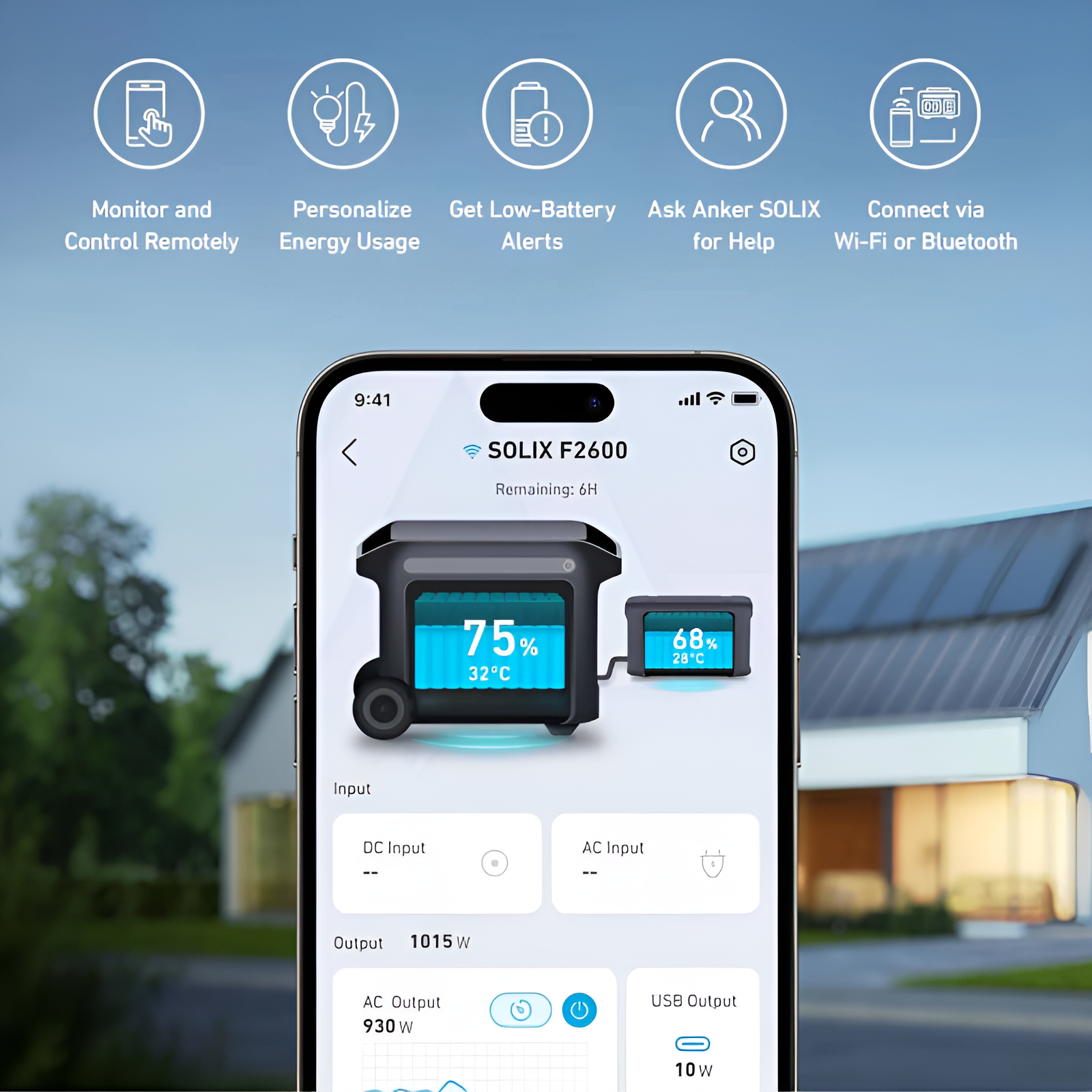 Anker SOLIX F2600 Portable Power Station App