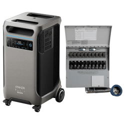 Anker SOLIX F3800 Plus Portable Power Station+ 50A Transfer Switch (With a Free Anker SOLIX F3800 Plus Protective Cover Bag) Solar Energy Kits Anker
