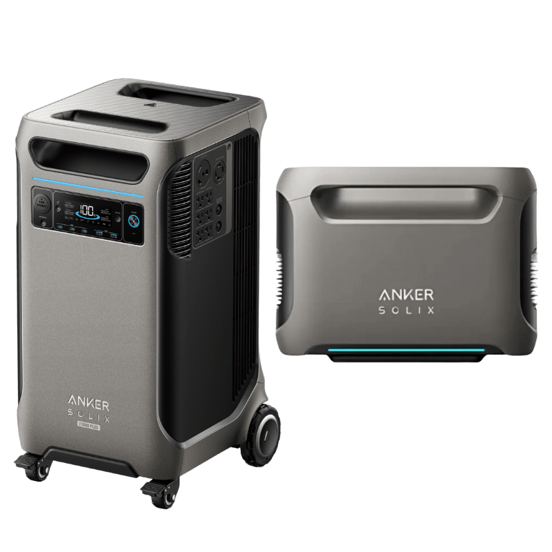 Anker SOLIX F3800 Plus Portable Power Station + Extra Battery (With a Free Anker SOLIX F3800 Plus Protective Cover Bag) Solar Energy Kits Anker
