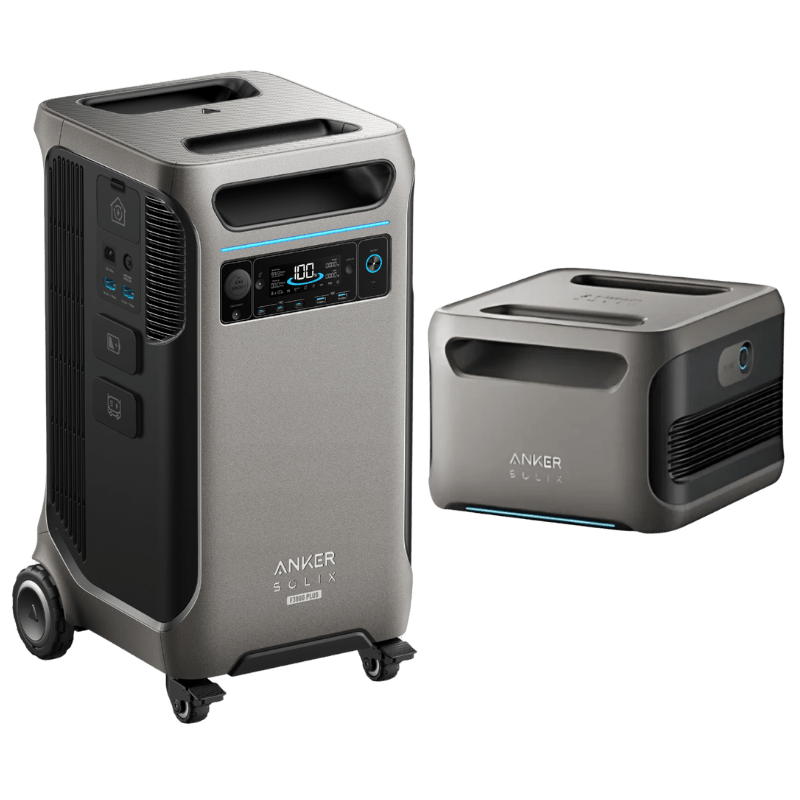 Anker SOLIX F3800 Plus Portable Power Station + Extra Battery (With a Free Anker SOLIX F3800 Plus Protective Cover Bag) Solar Energy Kits Anker