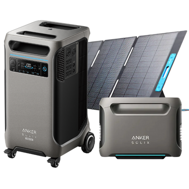 Anker SOLIX F3800 Plus + Extra Battery + 400W Solar Panel Solar Energy Kits Anker