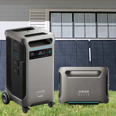 Anker SOLIX F3800 Plus + Extra Battery + 400W Solar Panel - With an Extra 1x FREE 400W Anker Solar Panel & Gas Generator Adapter Solar Energy Kits Anker