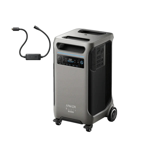 Anker SOLIX F3800 Plus Portable Power Station + Gas Generator Adapter/Cable