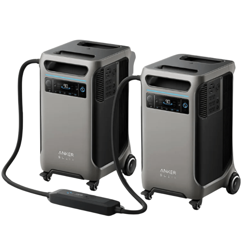 Anker SOLIX F3800 Plus Portable Power Station x2 + Double Voltage Hub (With a Free Anker SOLIX F3800 Plus Protective Cover Bag) Solar Energy Kits Anker