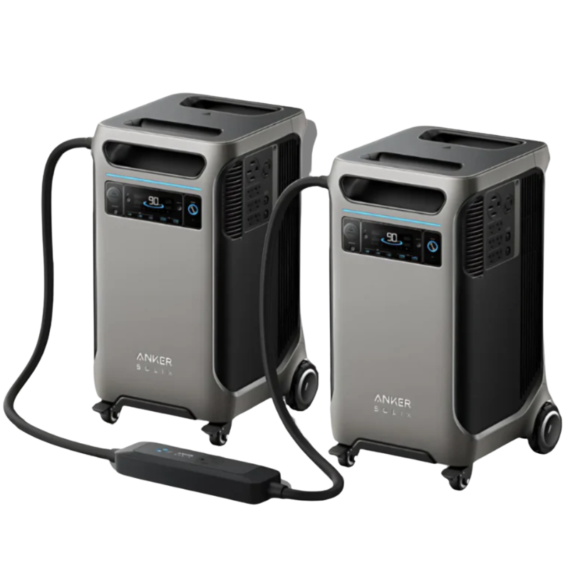 Anker SOLIX F3800 Plus x2 + Double Voltage Hub - With 2x FREE 400W Anker Solar Panels & Gas Generator Adapter Solar Energy Kits Anker