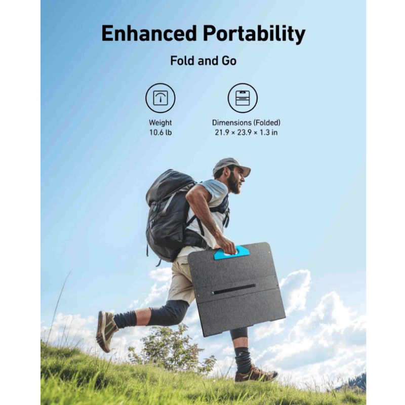 Anker Solix PS100 Portable Solar Panel - 100W Power Solution