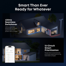 Anker SOLIX E10 | Expandable Whole-Home Backup System | Automatic Kit | UL9540 & UL9540A Certified