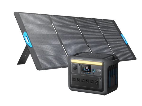 Anker SOLIX C1000X Portable Power Station with Solar Panel