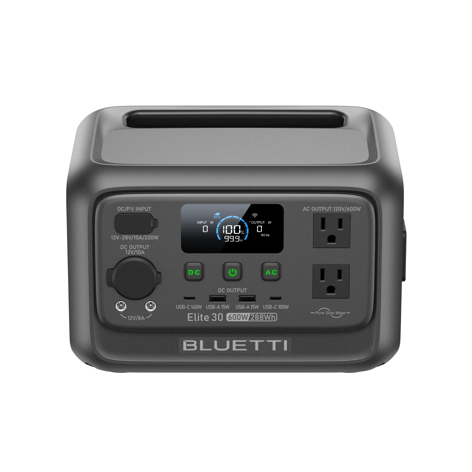 BLUETTI Elite 30 V2 | 288Wh 600W Portable Power Station