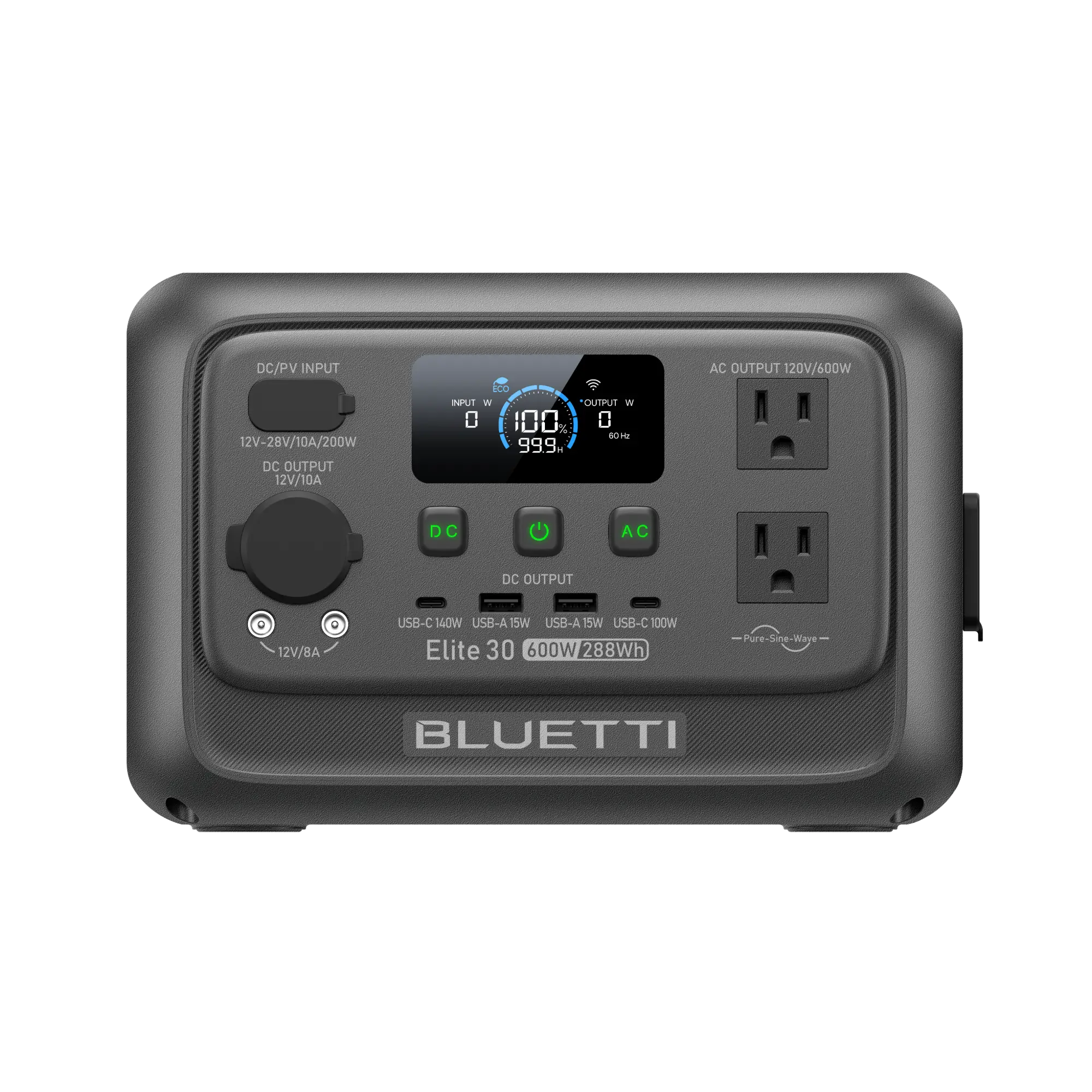 BLUETTI Elite 30 V2 | 288Wh 600W Portable Power Station