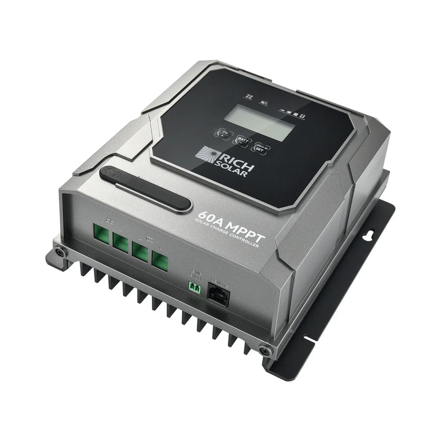 Rich Solar BRAVO 60 | 60A MPPT Solar Charge Controller | Premier 60A 12V/24V MPPT Solar Controller for RVs, Trailers, Campers, Vans, Boats, Off-Grid | Awarded #1 Solar Controller 2025