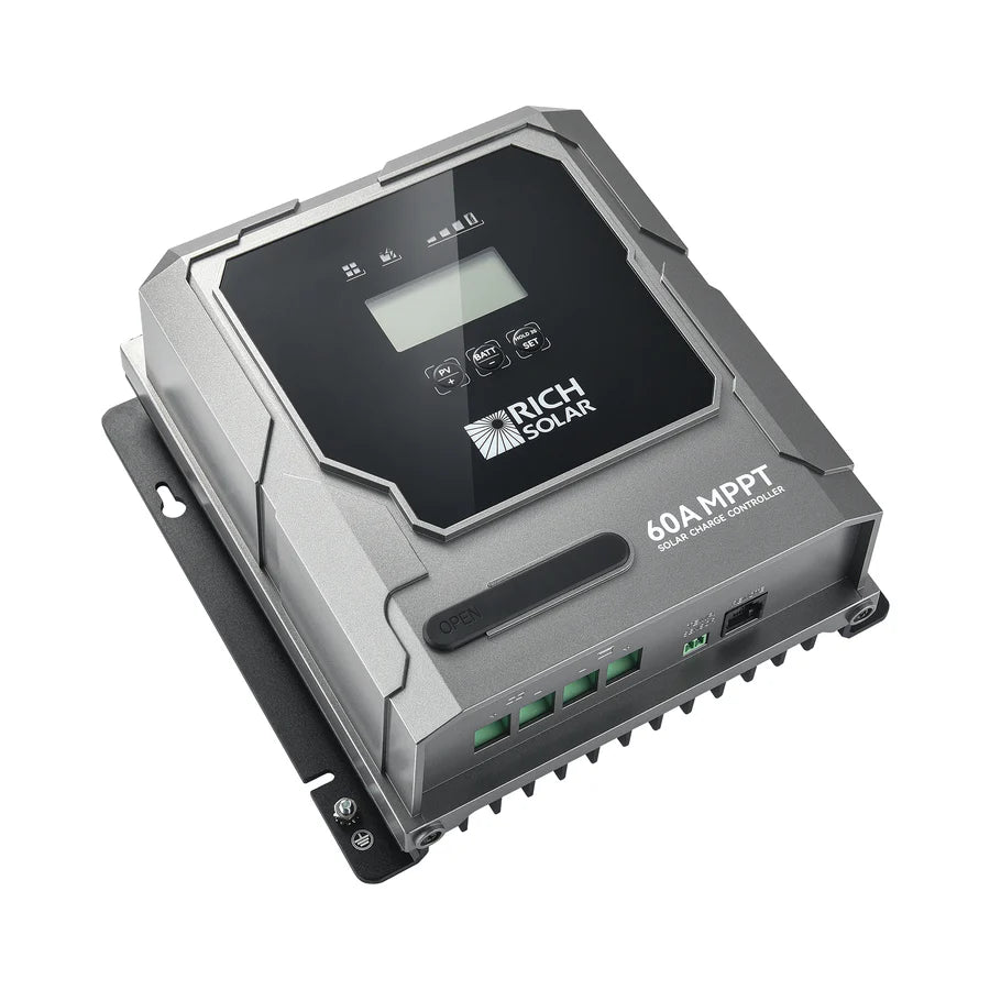 Rich Solar BRAVO 60 | 60A MPPT Solar Charge Controller | Premier 60A 12V/24V MPPT Solar Controller for RVs, Trailers, Campers, Vans, Boats, Off-Grid | Awarded #1 Solar Controller 2025