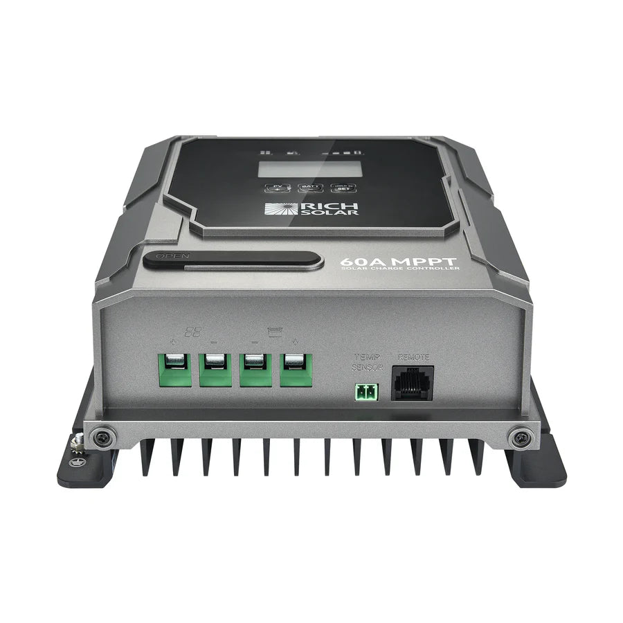 Rich Solar BRAVO 60 | 60A MPPT Solar Charge Controller | Premier 60A 12V/24V MPPT Solar Controller for RVs, Trailers, Campers, Vans, Boats, Off-Grid | Awarded #1 Solar Controller 2025