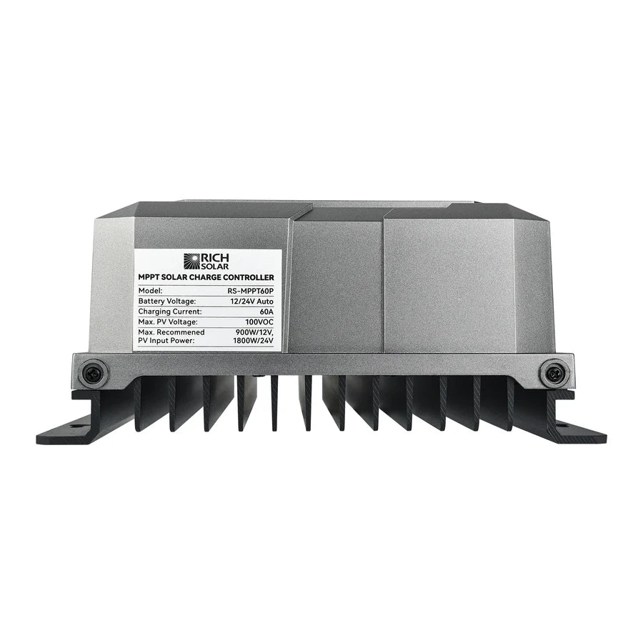 Rich Solar BRAVO 60 | 60A MPPT Solar Charge Controller | Premier 60A 12V/24V MPPT Solar Controller for RVs, Trailers, Campers, Vans, Boats, Off-Grid | Awarded #1 Solar Controller 2025