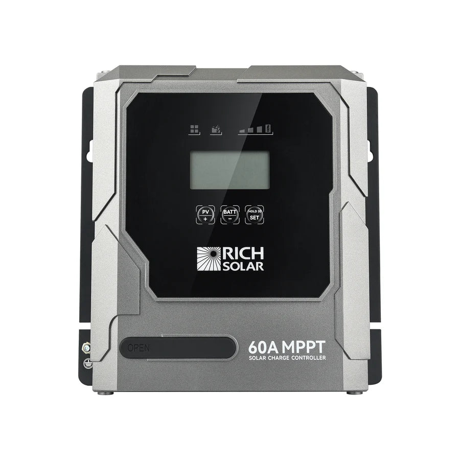 Rich Solar BRAVO 60 | 60A MPPT Solar Charge Controller | Premier 60A 12V/24V MPPT Solar Controller for RVs, Trailers, Campers, Vans, Boats, Off-Grid | Awarded #1 Solar Controller 2025