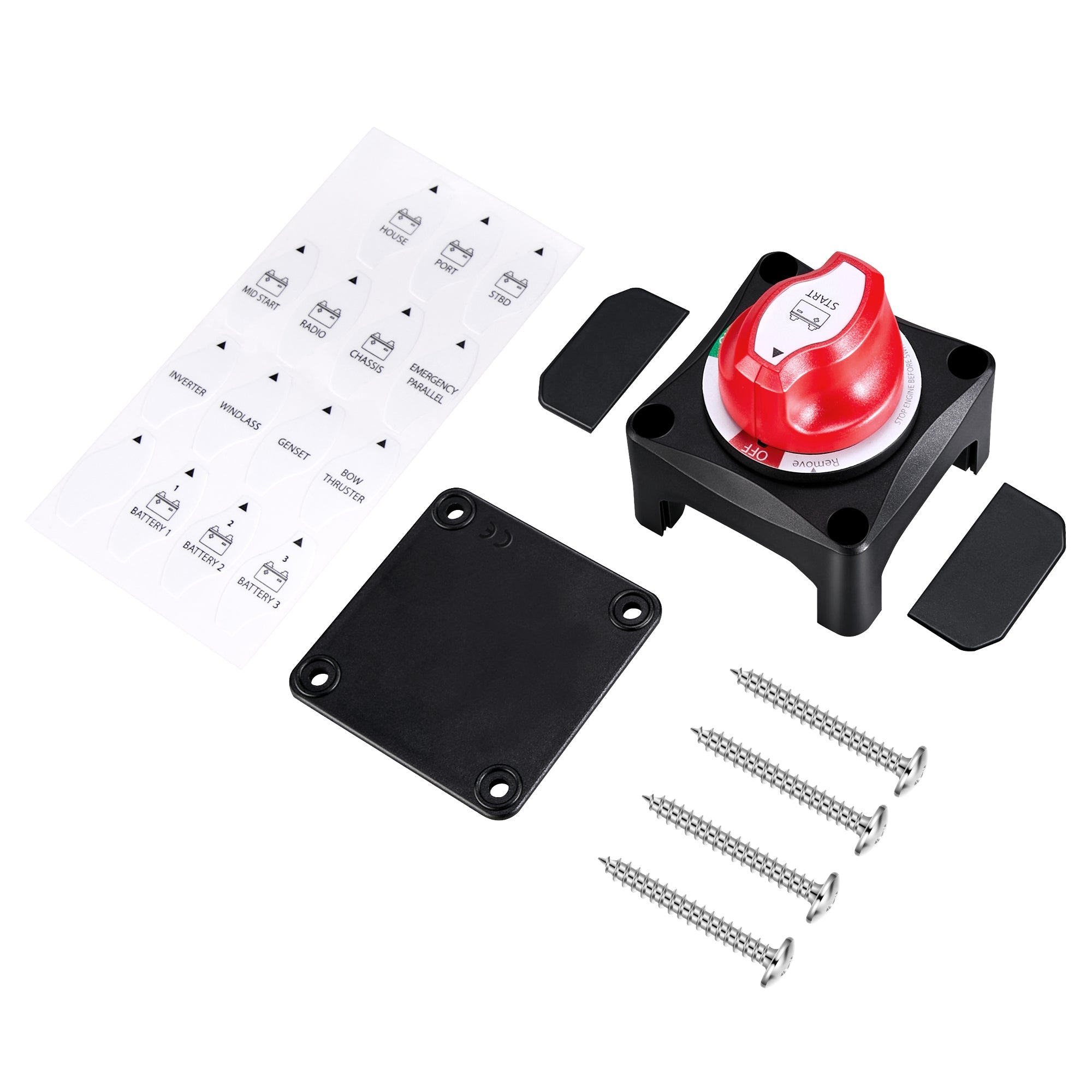 RICH SOLAR | 275A On/Off Battery Switch | Removable Knob for Isolation & Safety | Easy Install Switch Rich Solar