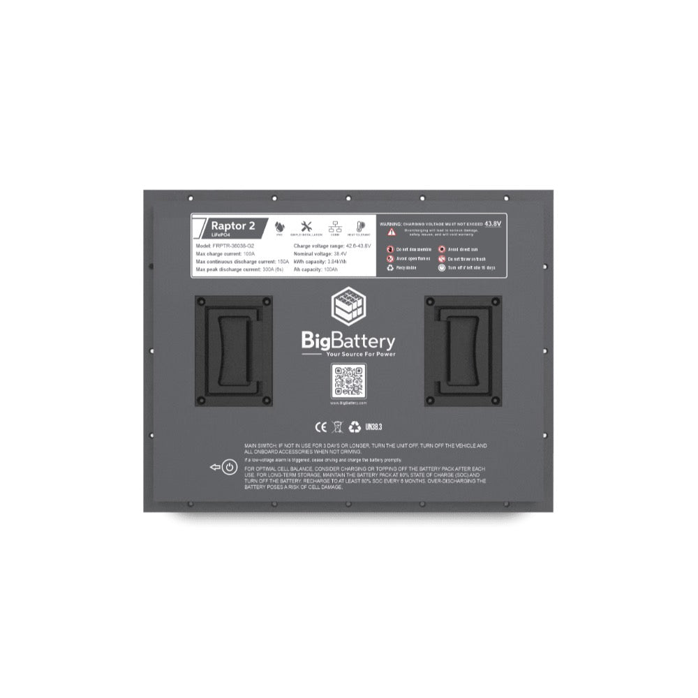 Big Battery 36V RAPTOR 2 - 3.84kWh LiFePO4