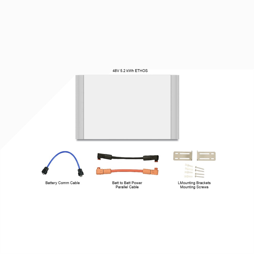 Big Battery 48V 15.3kWh ETHOS Energy Storage System (ESS) with 3 Batteries + 12kW Inverter