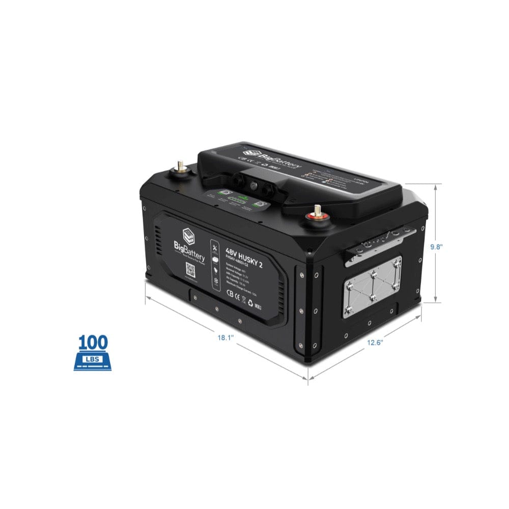 Big Battery 48V HUSKY 2 - LiFePO4 - 100Ah - 5.12kWh Batteries Big Battery