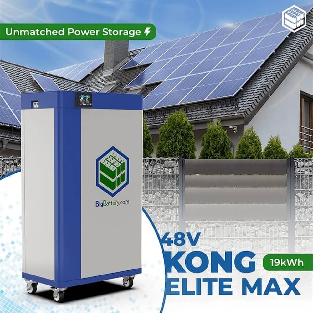 Big Battery 48V KONG ELITE MAX – LiFePO4 – 372Ah – 19.0kWh