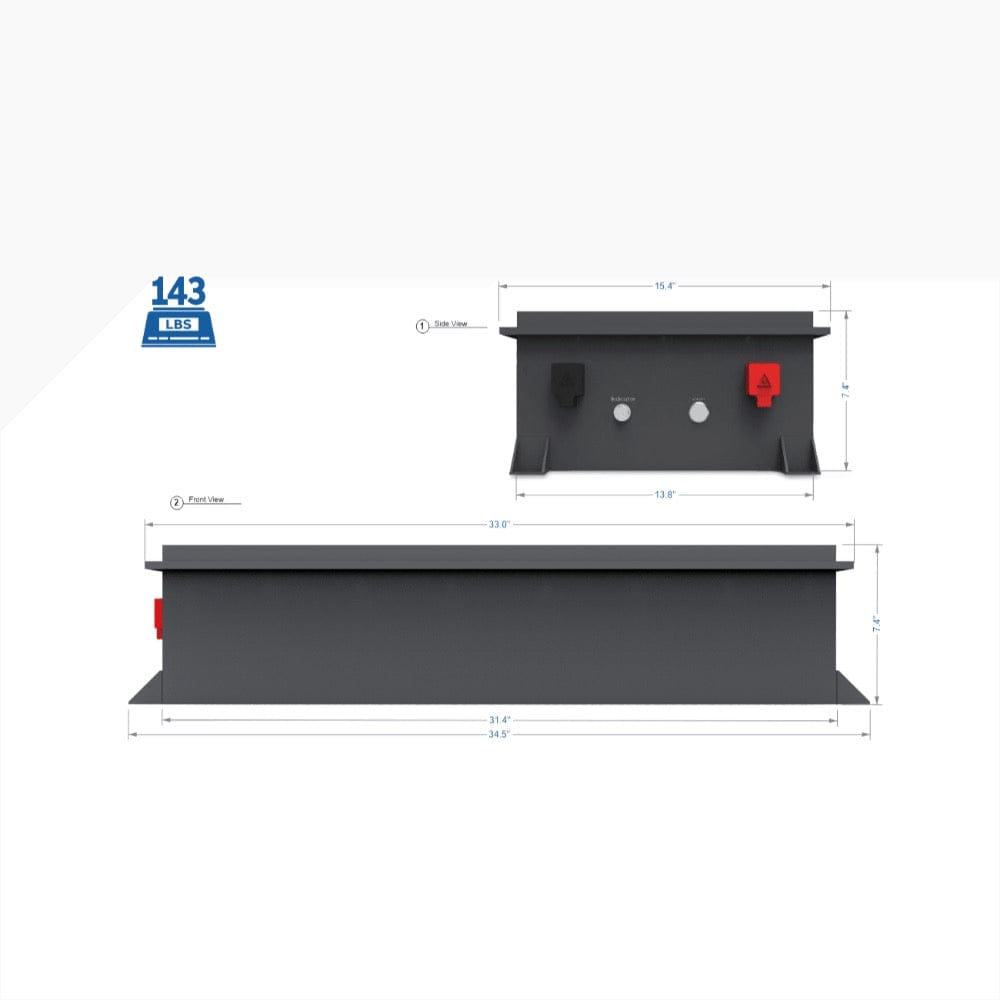 Big Battery 72V RAPTOR 2 - 7.68kWh LiFePO4 Batteries Big Battery