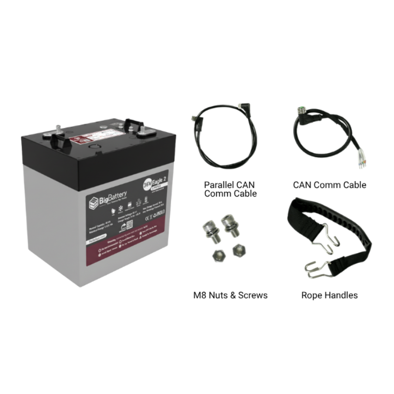 BigBattery 36V EAGLE2 1.54 kWh LiFePO4 Battery with Heater and Comms