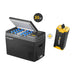 Black BougeRV CRPRO30 30 Quart 12V Portable Car Fridge Freezer With Battery