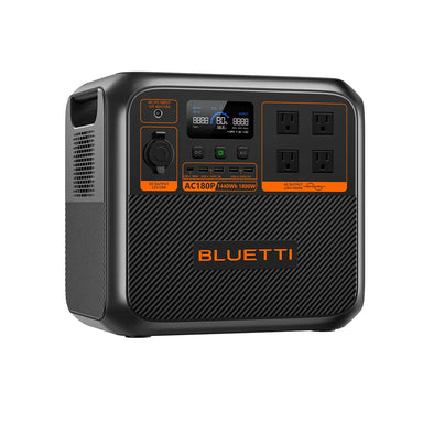 BLUETTI AC180P Solar Portable Power Station | 1,800W with 1,440Wh Capacity Solar Generators Bluetti
