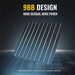 BougeRV 100W 12V 9BB Mono Solar Panel 9BB Design