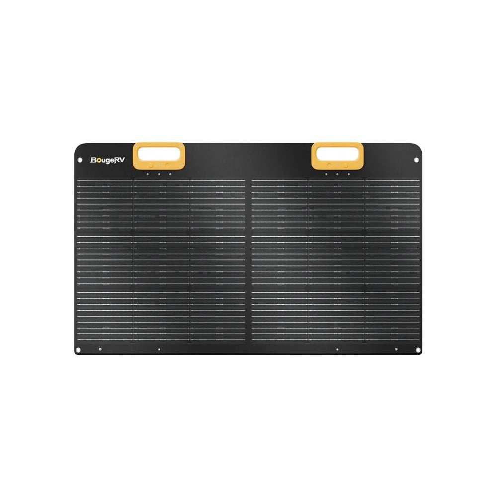 BougeRV 100W 12V 9BB Portable Solar Panel Front View