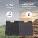 BougeRV 100W 12V 9BB Portable Solar Panel IP67 Waterproof And Temperature Range