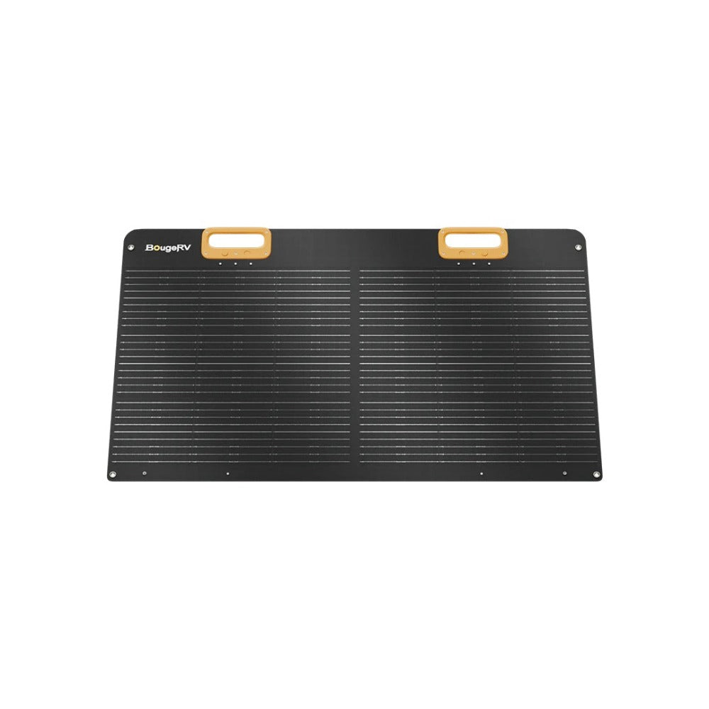 BougeRV 100W 12V 9BB Portable Solar Panel Standing On The Adjustable Stand