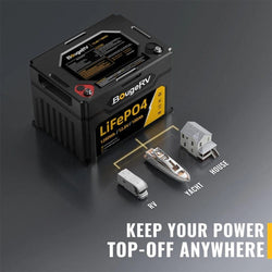 BougeRV 12V 1280Wh/100Ah LiFePO4 Battery Batteries BougeRV