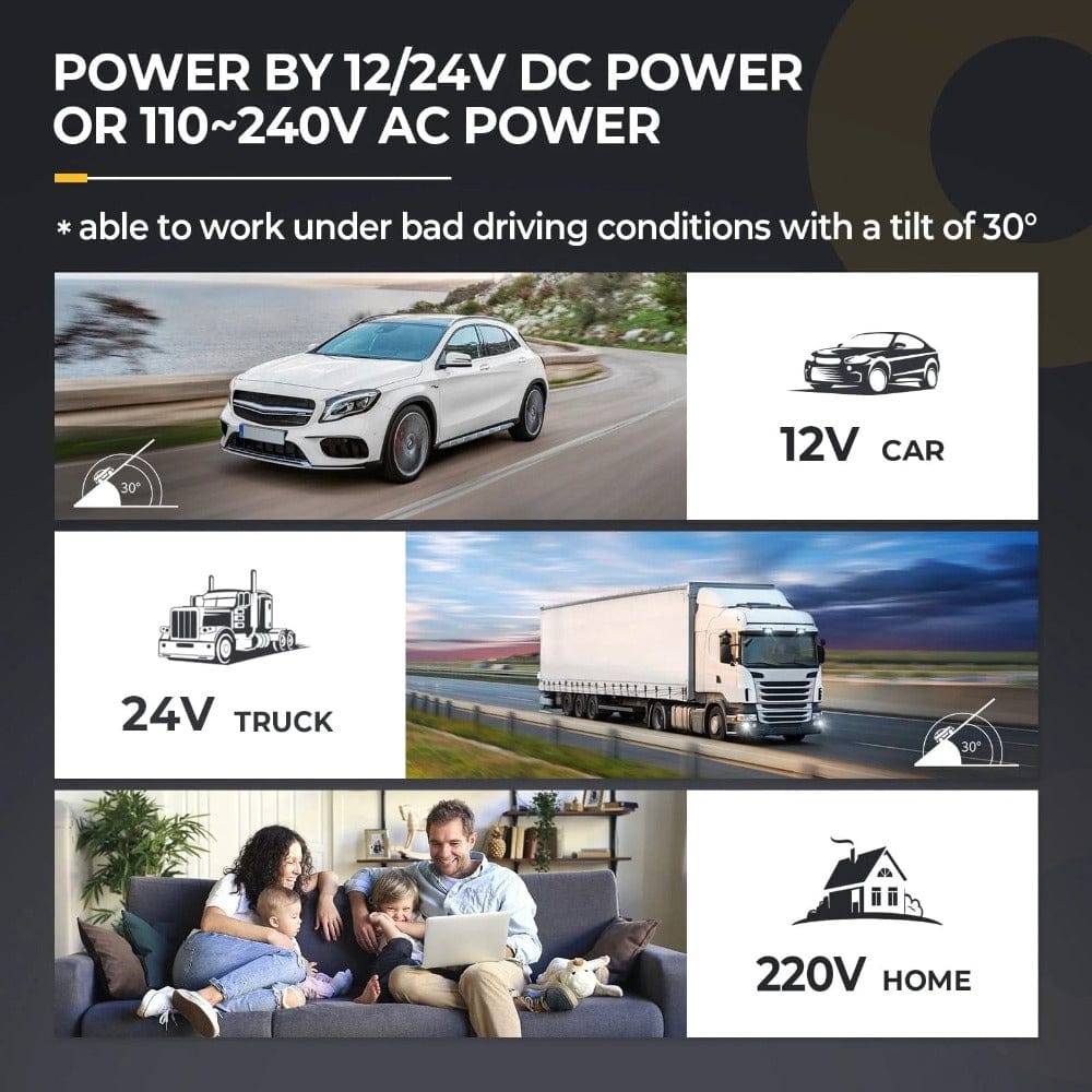 BougeRV 12V 30 Quart (28L) Portable Fridge Coolers BougeRV