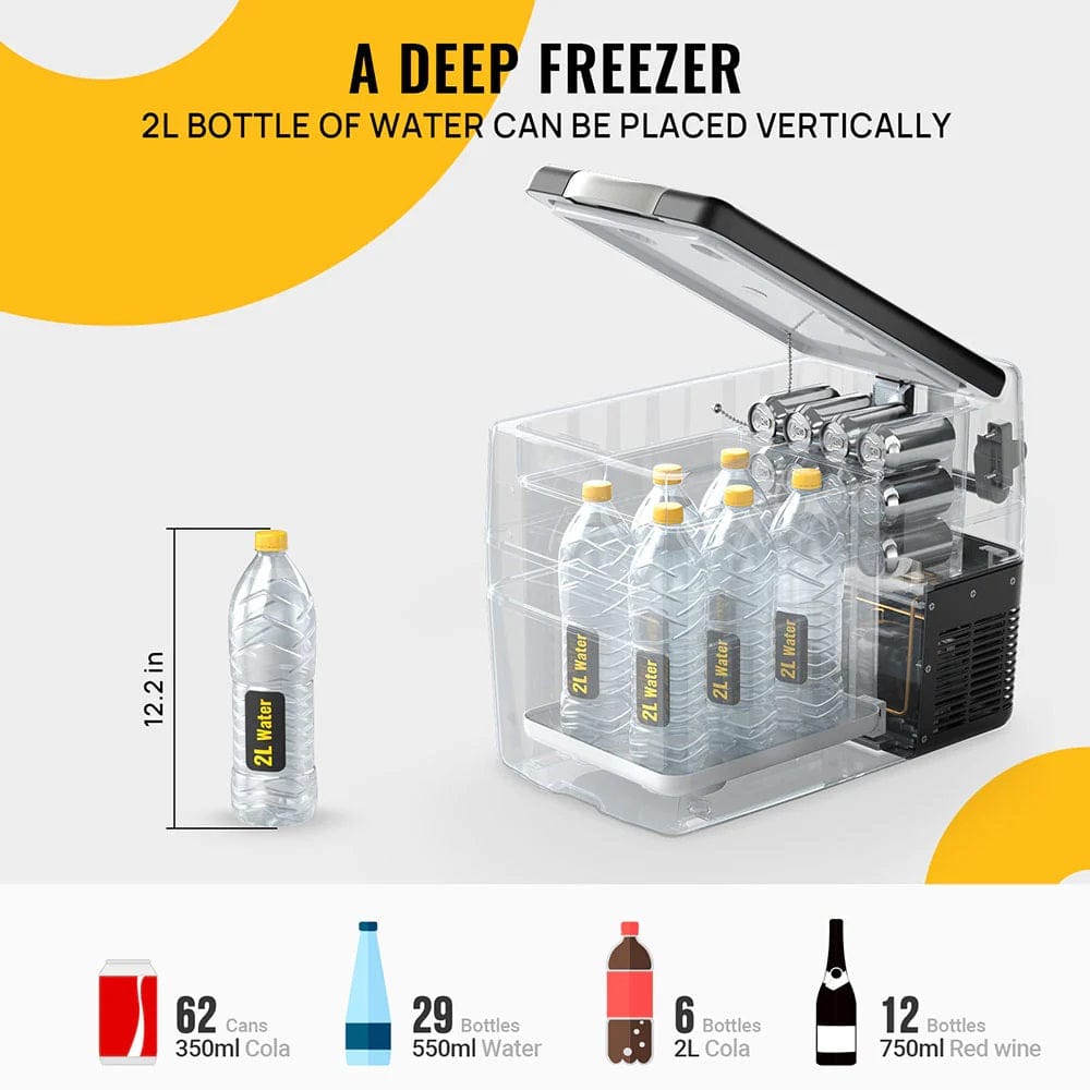 BougeRV 12V 42 Quart (40L) Portable Fridge/Freezer Coolers BougeRV