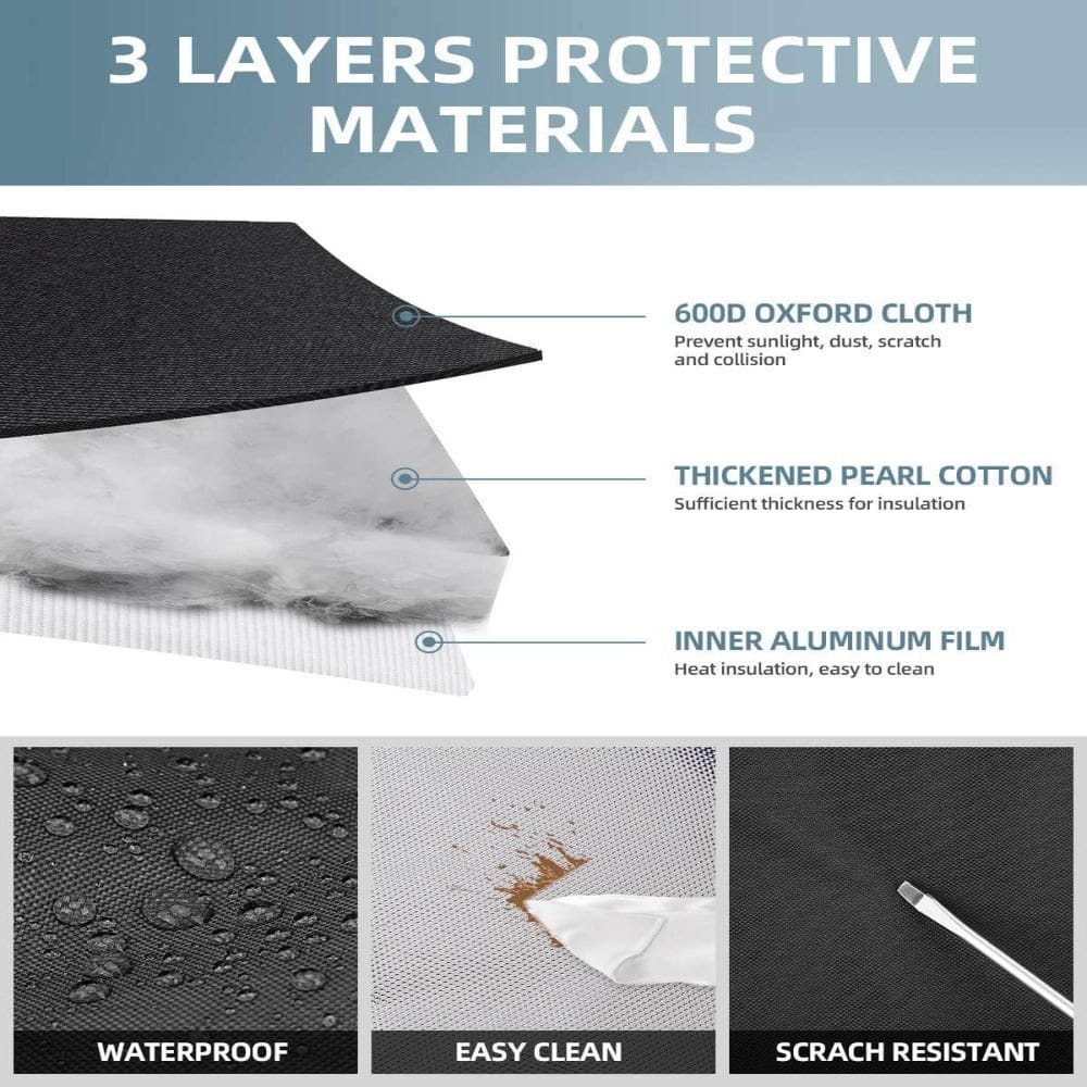 BougeRV 12V 53 Quart (50L) Portable Car Refrigerator Cover Accessories BougeRV