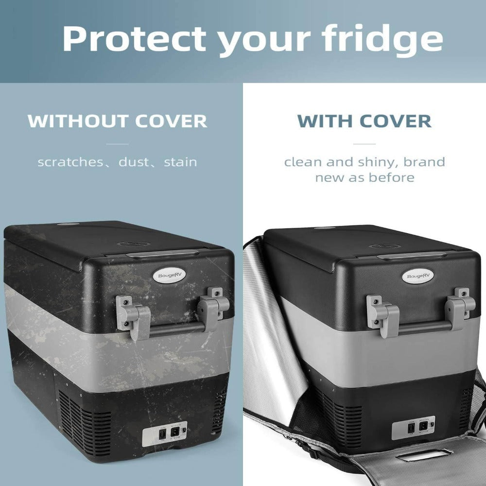 BougeRV 12V 53 Quart (50L) Portable Car Fridge Cover To Protect Your Fridge