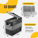 BougeRV 12V 53 Quart (50L) Portable Fridge Car Freezer Inner Dimension And External Dimension