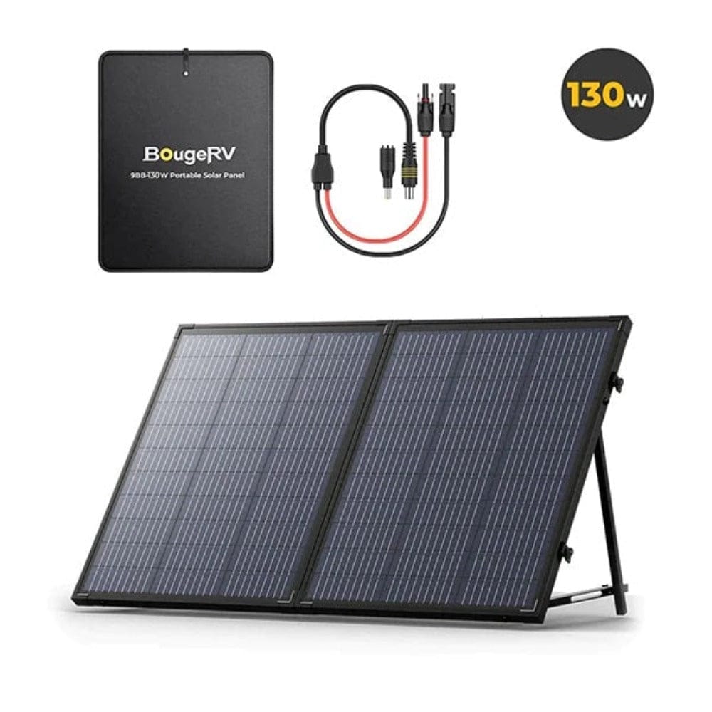 BougeRV 130W Mono Portable Solar Panel Portable Solar Panels BougeRV