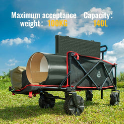 BougeRV 140L Capacity Outdoor Foldable Folding Wagon（DEERFAMY） Accessories BougeRV