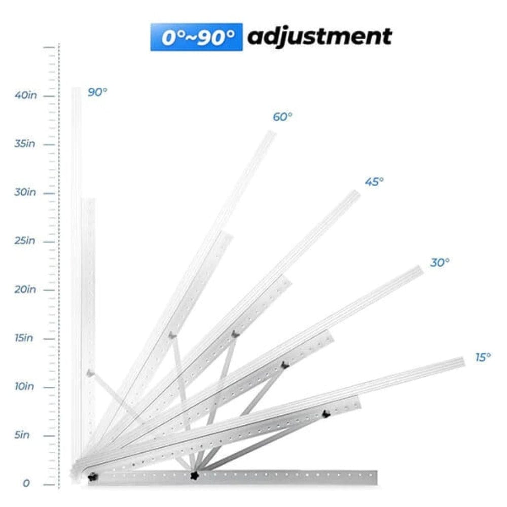 BougeRV 41 in Adjustable Solar Panel Tilt Mount Brackets Accessories BougeRV